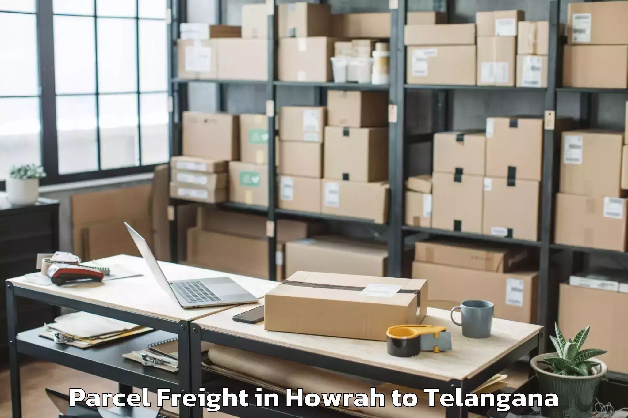 Trusted Howrah to Mancherial Parcel Freight